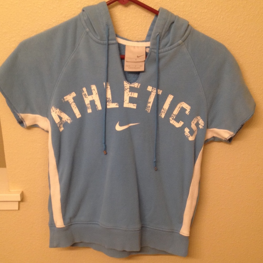 Nike short sleeve hoodie